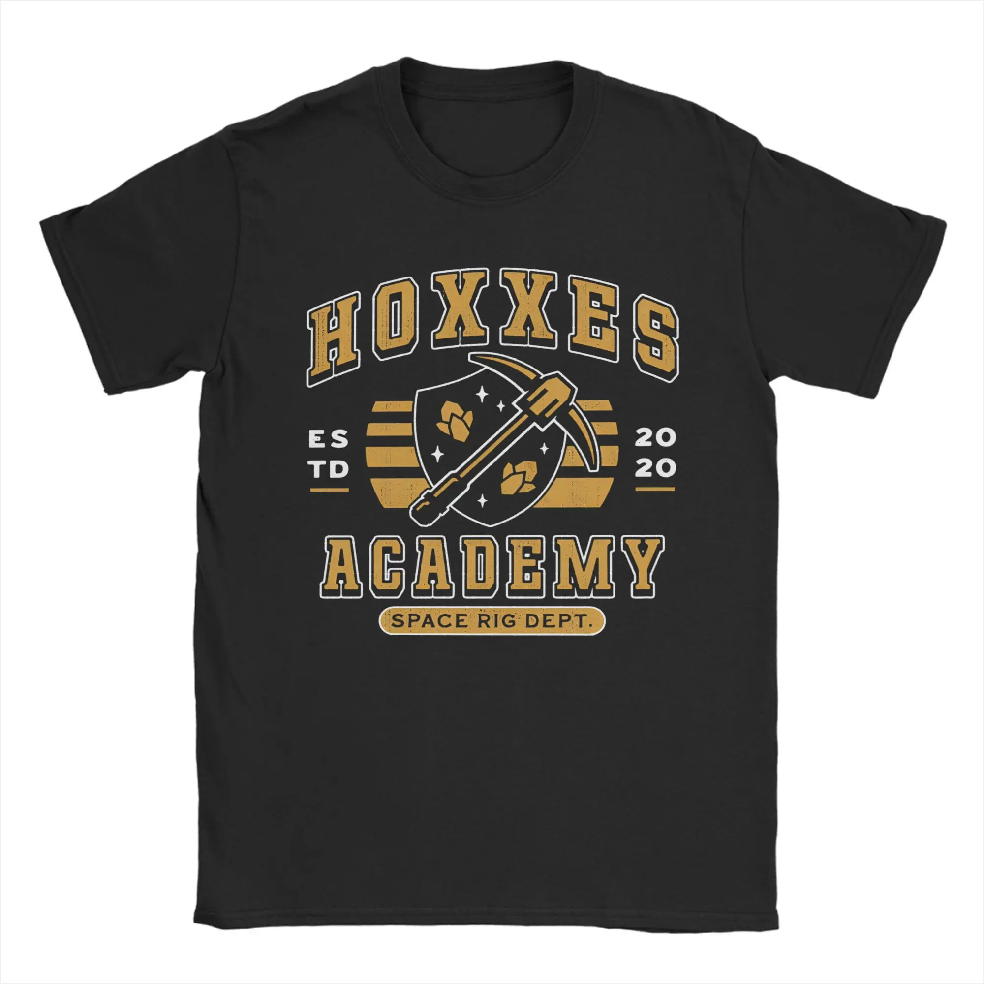 

Funny Hoxxes Academy Deep Rock Galactic T-Shirt for Men Crew Neck Cotton T Shirts Video Game Short Sleeve Tees Original Clothing