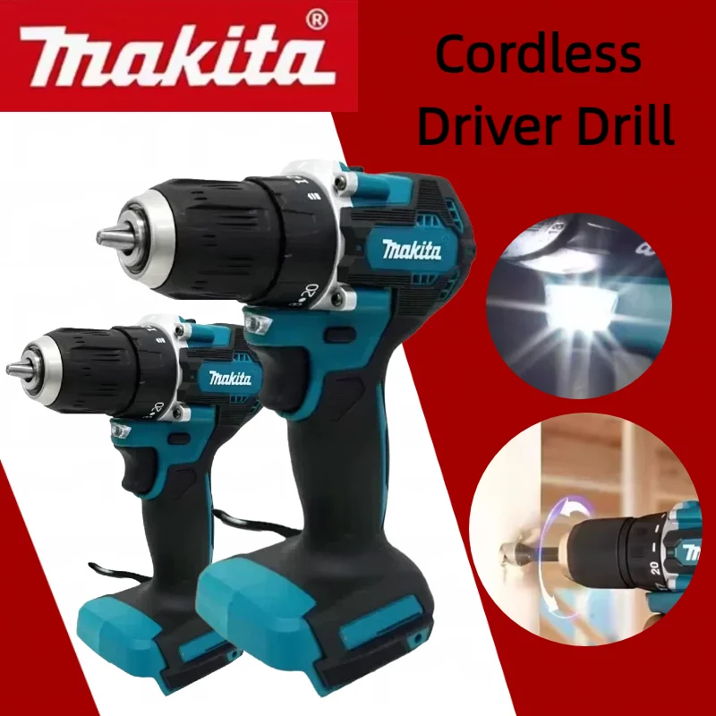 

Makita DDF487 Cordless Brushless Electric Drill Driver Compact 18V High Torque LXT Electric Variable Speed Brushless Motor Tool
