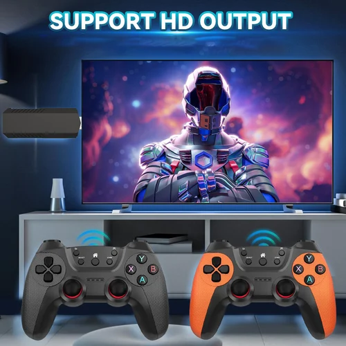 Imagen 2 del producto Velec X2 Pro TV Game Stick con más de 35000 juegos, mini consola de videojuegos 4K HD, almacenamiento de 64 GB y reproductor de juegos con controlador inalámbrico 2,4G