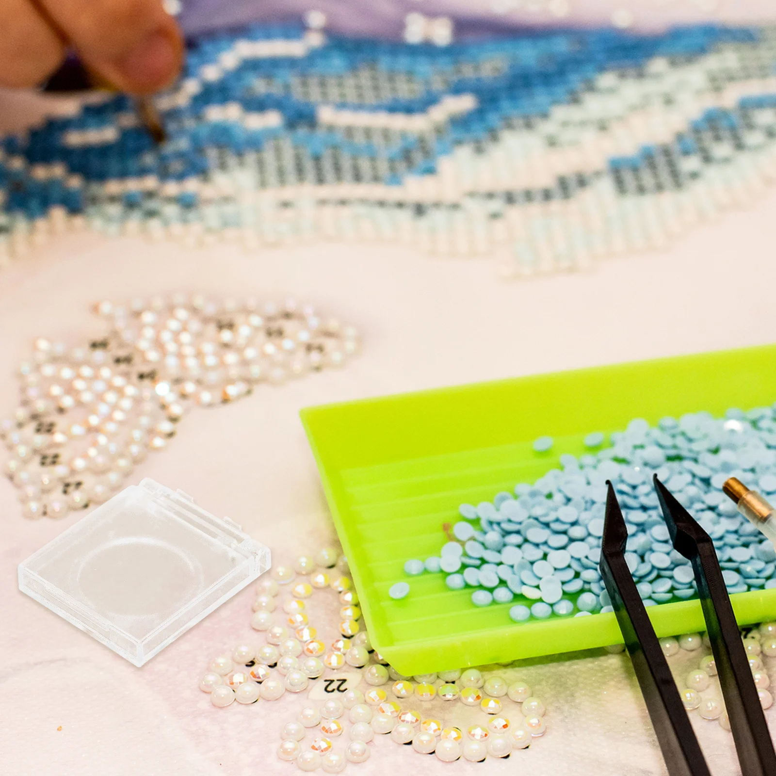 

2Pcs Plastic Light Pad Switch Protector Rhinestone Art Copy Board Cover A3 A4 Anti-Touch Button Baffle for Drawing Accessories