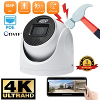 4K 8MP IP Camera POE H.265 Onvif Wide Angle 2.8mm Outdoor Audio  AI Humanoid detection Home CCTV Surveillance Camera XMEYE