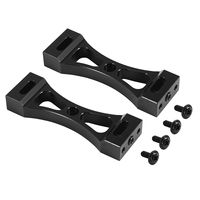 2Pcs Metal Bracket for Wpl B1 B14 B16 B24 C14 C24 B36 Mn D90 D91 Rc Car Upgrade Metal Diy Parts Kit,Black HOT