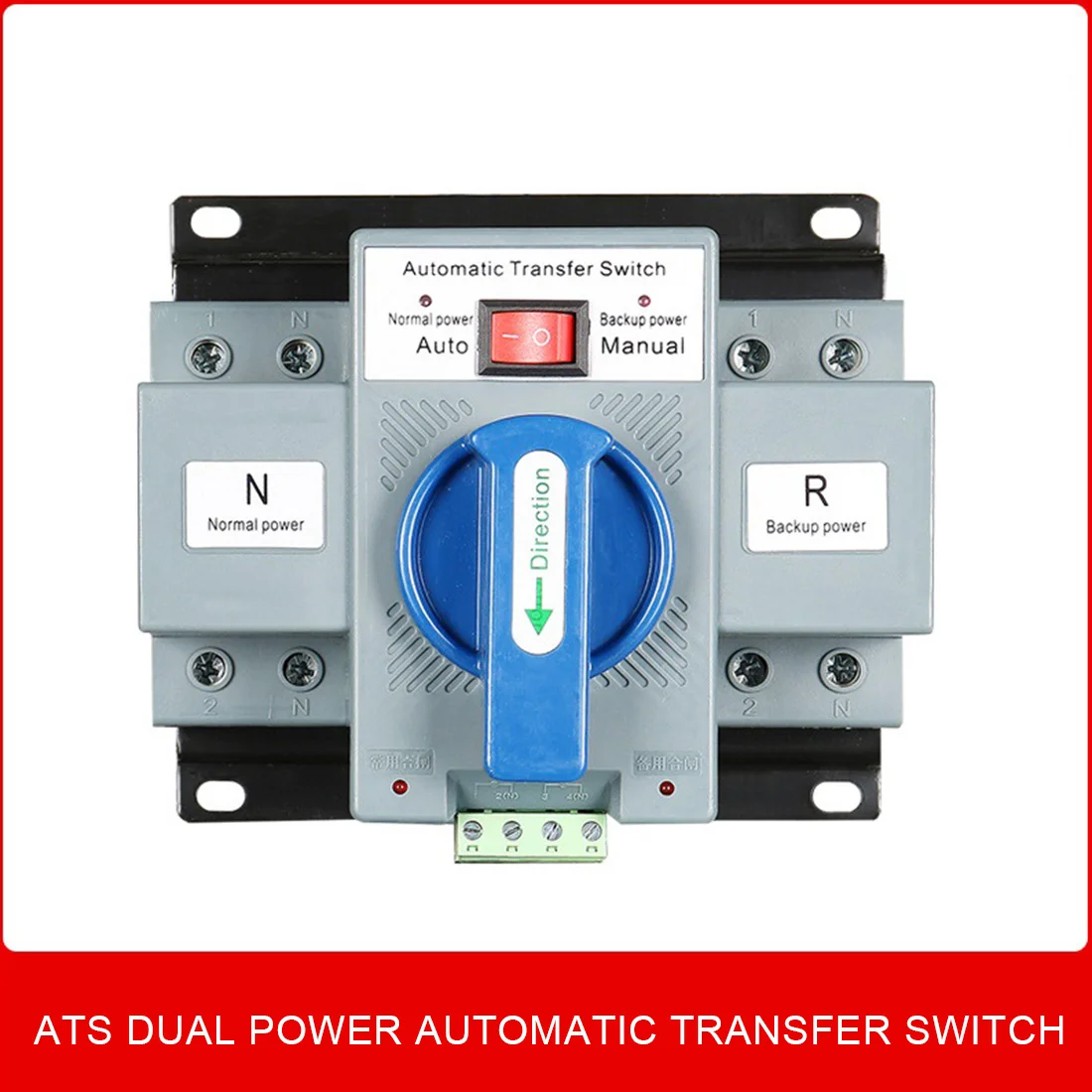 2P 63A 230V MCB Type Dual Power Automatic Transfer Switch ATS Rated Voltage 230V Rated Frequency 50/60Hz