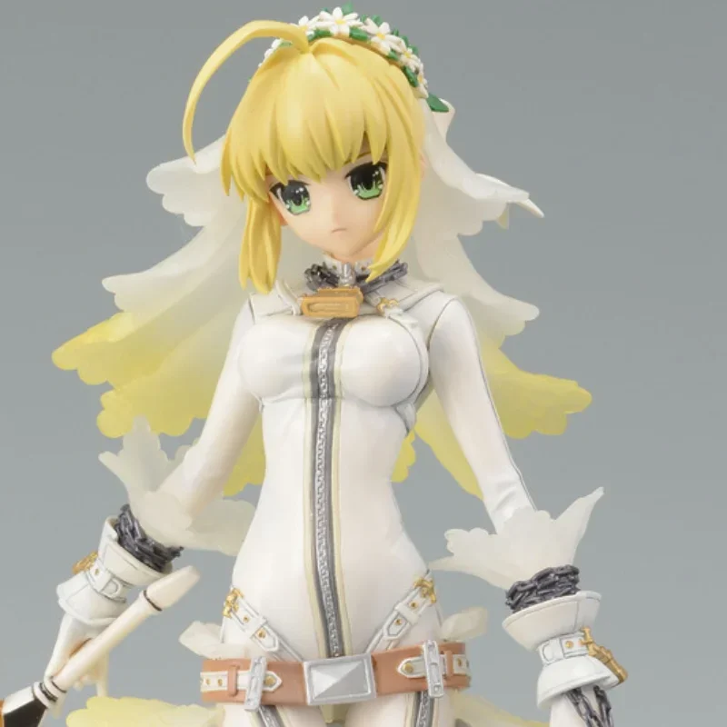 20CM Fate Fate/Extra Saber Wedding Dress Figure Action Model Decoration Cartoon Doll Ornament Collection Toys Gift Present Ins