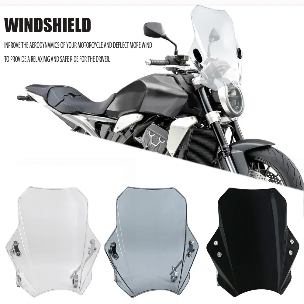 

For Honda CB1000 Hornet SP CB 1000 Hornet 2024 2025 Universal Motorcycle Windscreen Adjustable windshield bracket 22MM 25MM 28MM