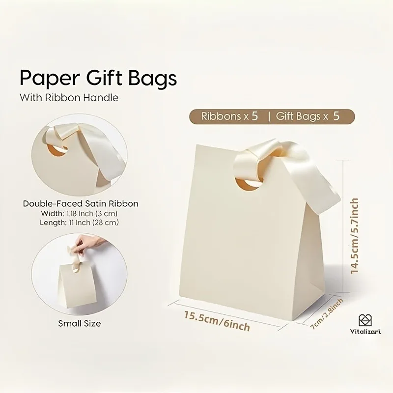 2026Paper Handbag Exquisite Jewelry Gift Bags With Handles Party Favor Packaging Paper Bag Birthday Wedding Present Bag view 5