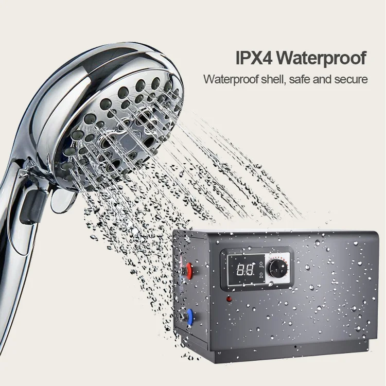 인기 판매 공장 CE RV 전기 온수기 DC12V 24V/AC220V 듀얼 전원 10L/15L IPX4 저장형 전기 온수기