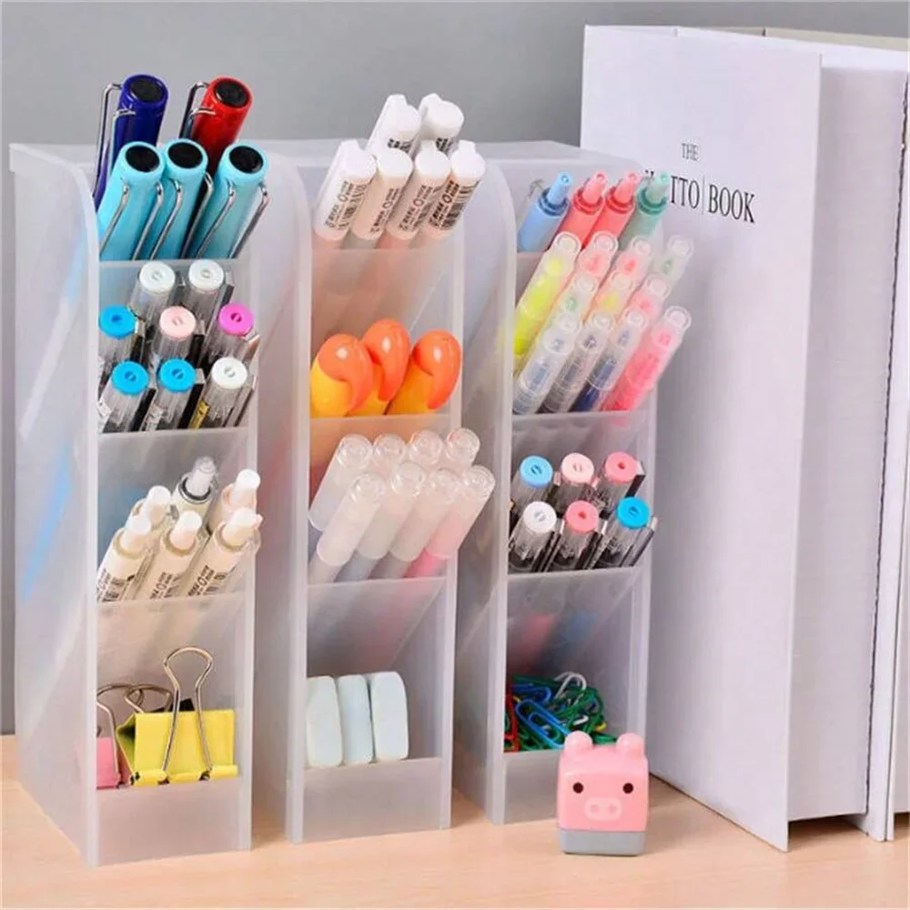 1pc Multi-Layer Pen Holder & Cosmetic Brush Storage Holder - Perfect for Office & School Supplies Stationary for Home Office