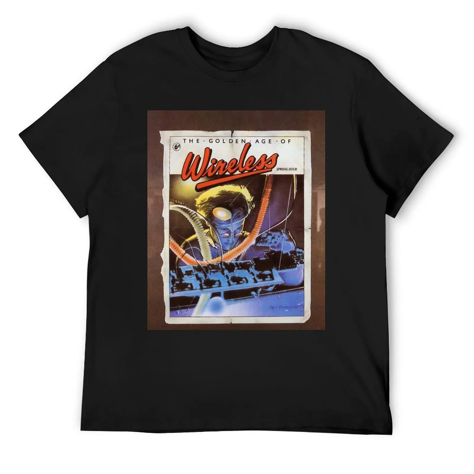 

The Golden Age Of Wireless T-Shirt vintage anime shirt blanks vintage graphic tee Men's t shirts