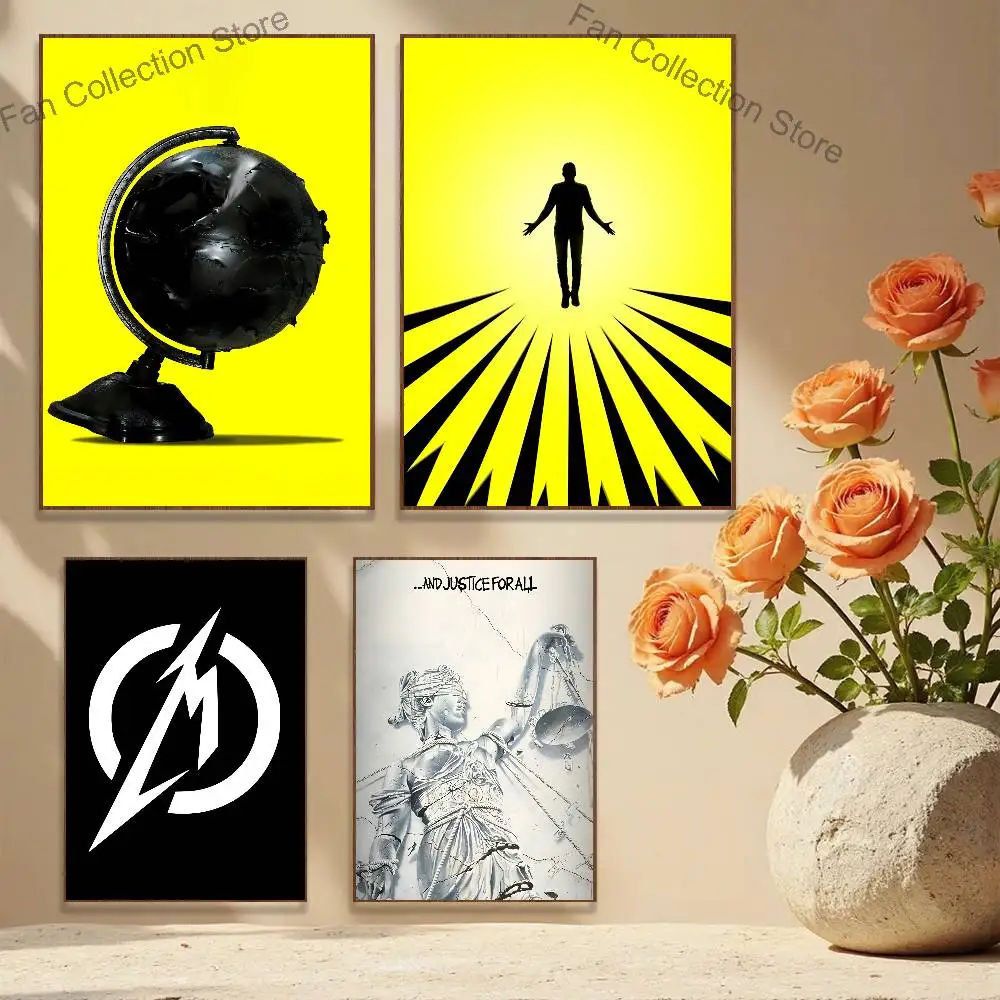Art M-Metallica Band 72 seasons Poster Prints Wall Art Picture Painting Gift Living Room Restaurant Bar Large Dec Sticker