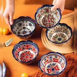 Polish Crockery Bowl 5 Inch Salad Rice Bowl New Arrival Ceramic Dinnerware