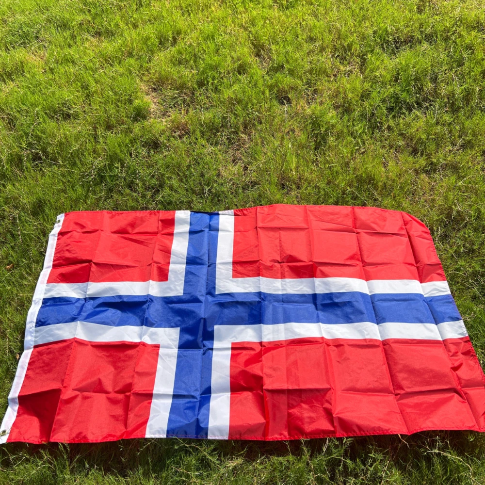 CZY norway Flag 90x150cm3x5tf Kongeriket Norge nor no norway flag Polyester standard Hanging Flag Banner