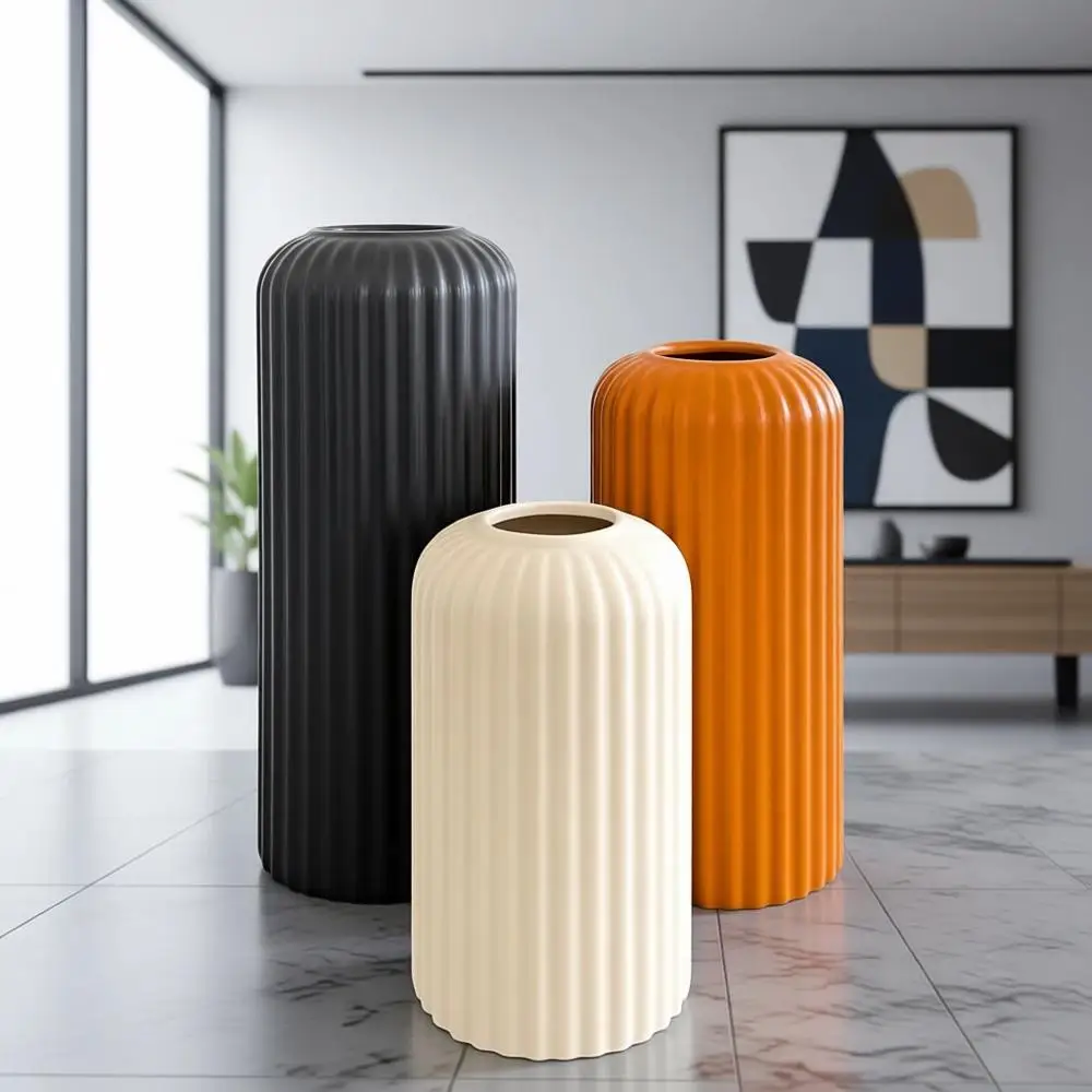 

Декоративные вазы для гостиной, журнального столика, украшения интерьера, камина, полок, обеденного стола - черные