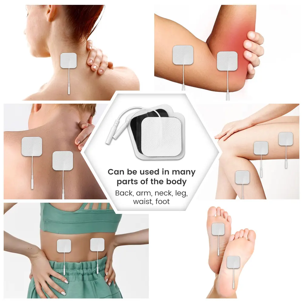 Physiotherapy Tens Electrode ​Pads Conductive Gel Therapeutic Pulse Pressure Electrical Compex Muscle Stimulator Massage Patches