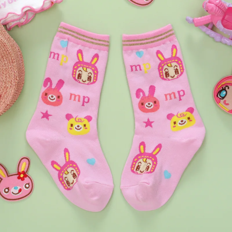 Pianist Princess Socks Japanese Cartoon Cute Rabbit Heart Embroidery Daughter Dress Mid-tube Socks Stockings