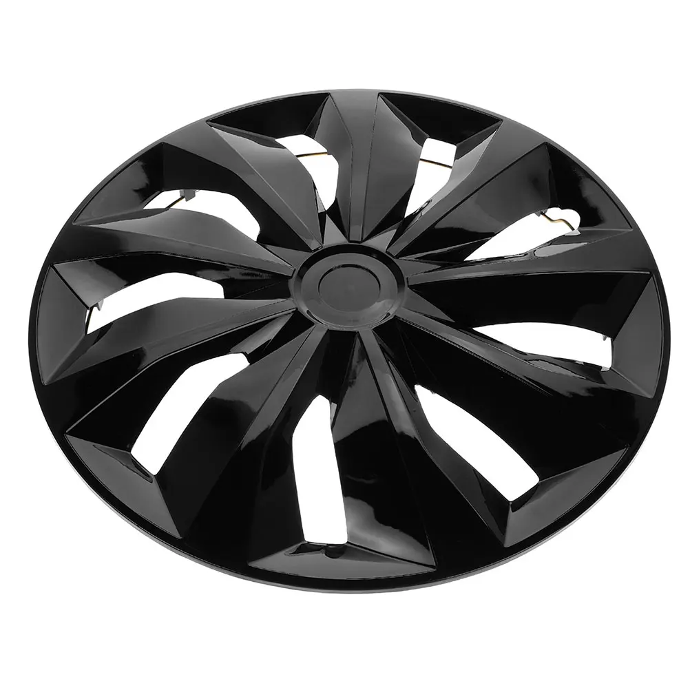 

1pcs Car 14 Inch Wheel Cover Rim Decoration Tire Rim Hubcaps Black Center Cap Universal Automotive Accessories