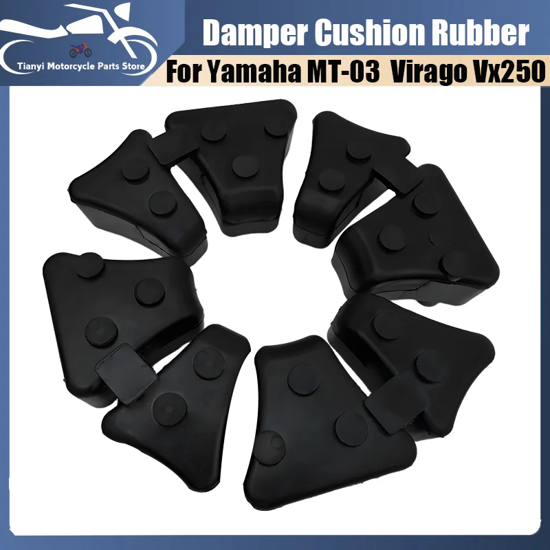 Amortiguador de rueda trasera de motocicleta, goma para Yamaha 5Y1253640000 VX250 Virago XV 250 XVS 250, cojín de absorción de impacto