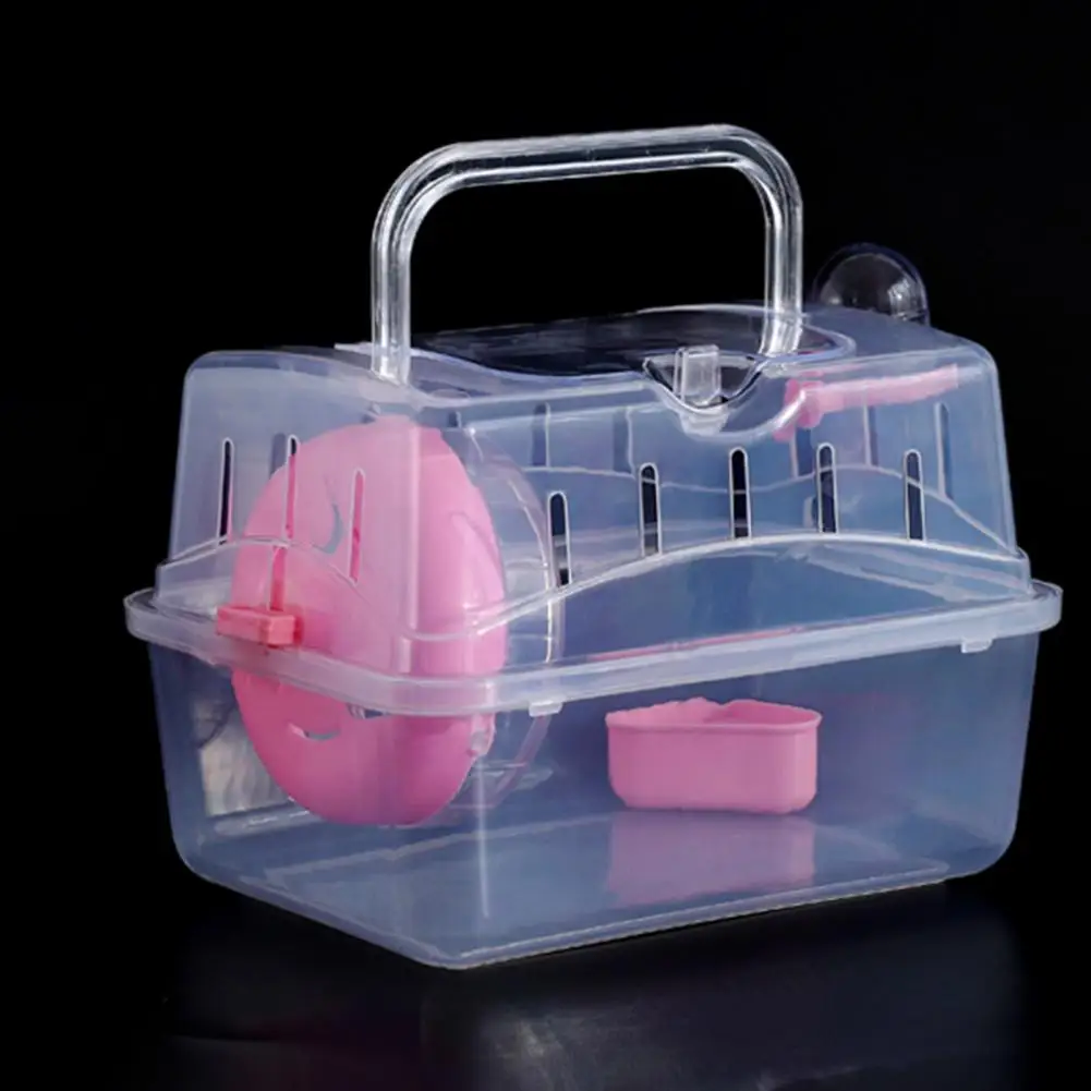 Small Pet Crate Compact Universal Bird Carrier Rabbit Hamster Outdoor Pet Carrying Box for Hedgehog