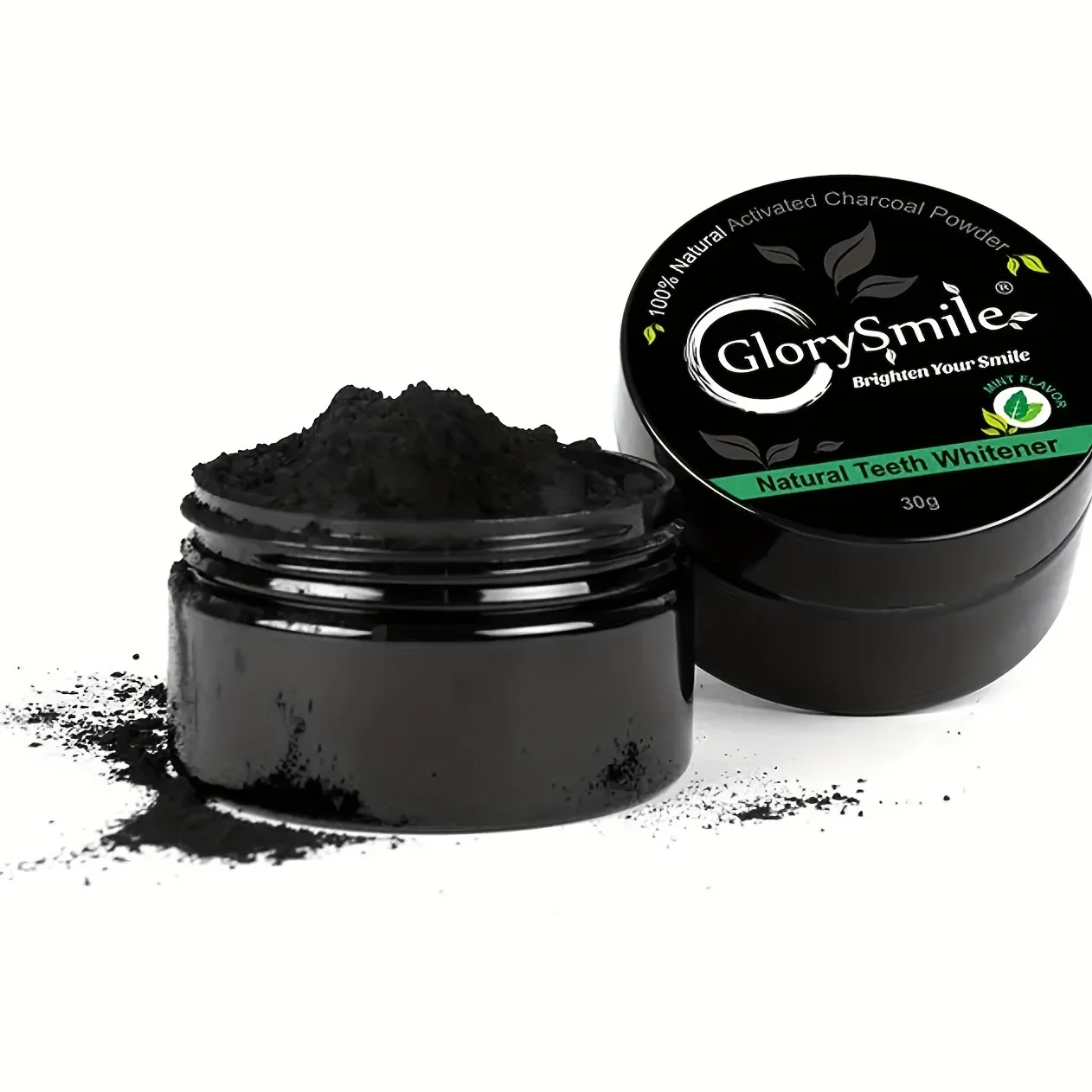 

30g Coconut Activated Carbon Charcoal Teeth Whitening Powder for Fresh Breath Oral Cleaning Stain Removal Home Use