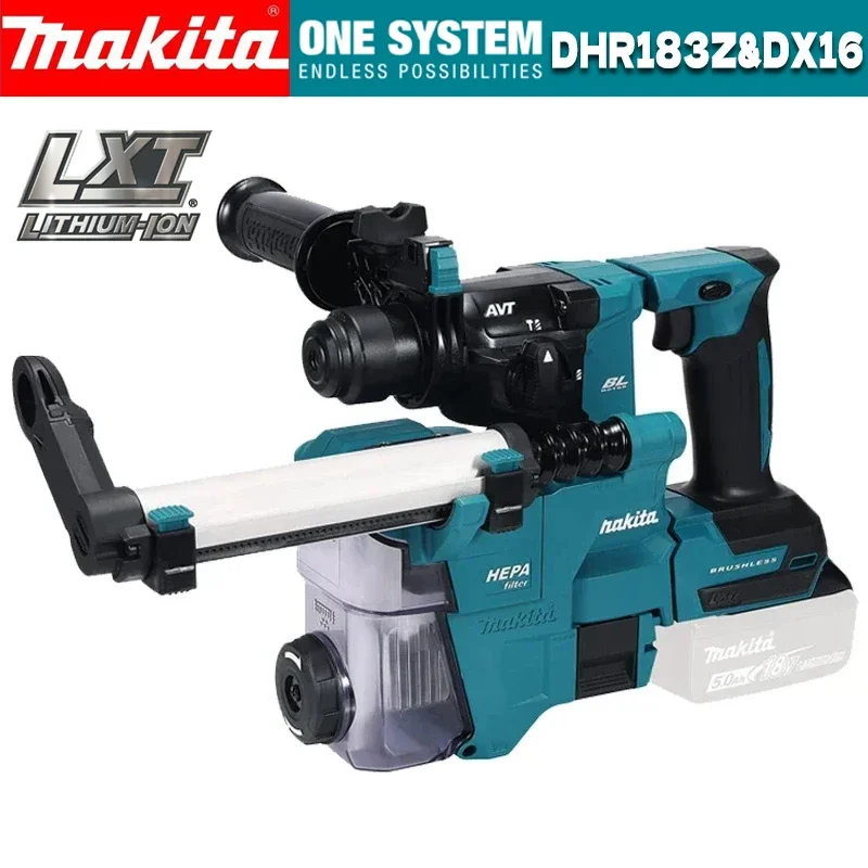 Makita DHR183 Cordless Rotary Hammer 18V LXT Lithium Brushless Power Tool Multifunctional Percussion Hammer Impact Drill DHR183Z