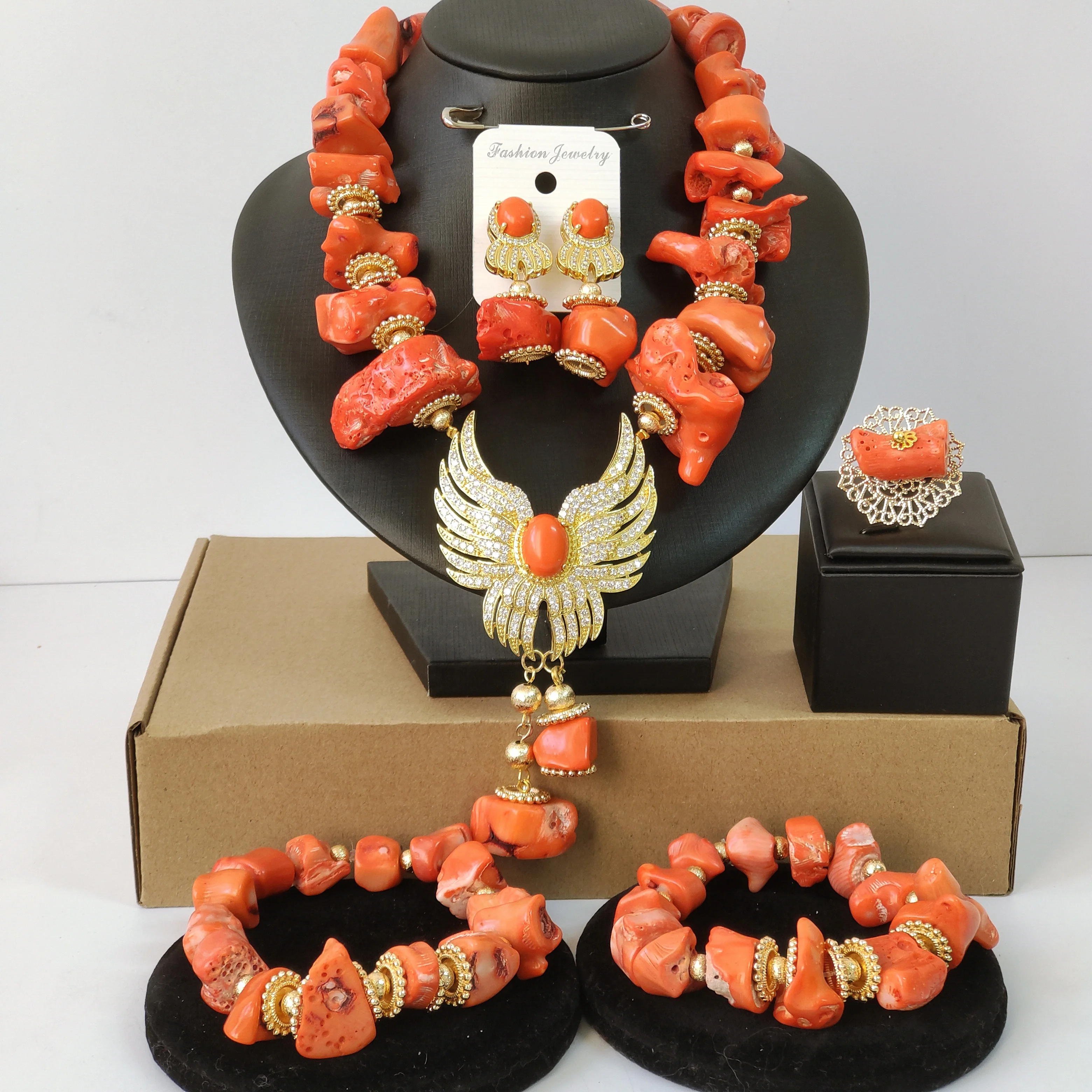 

real coral beads nigerian wedding jewelry for woman 2026