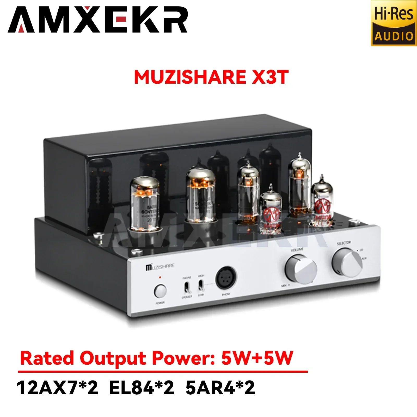 

AMXEKR MUZISHARE X3T консолидированный электронный трубка, усилитель мощности EL84 * 2,5AR4*2,ECC83*2 Ссылка Великобритания аудио Примечание Классическая линия