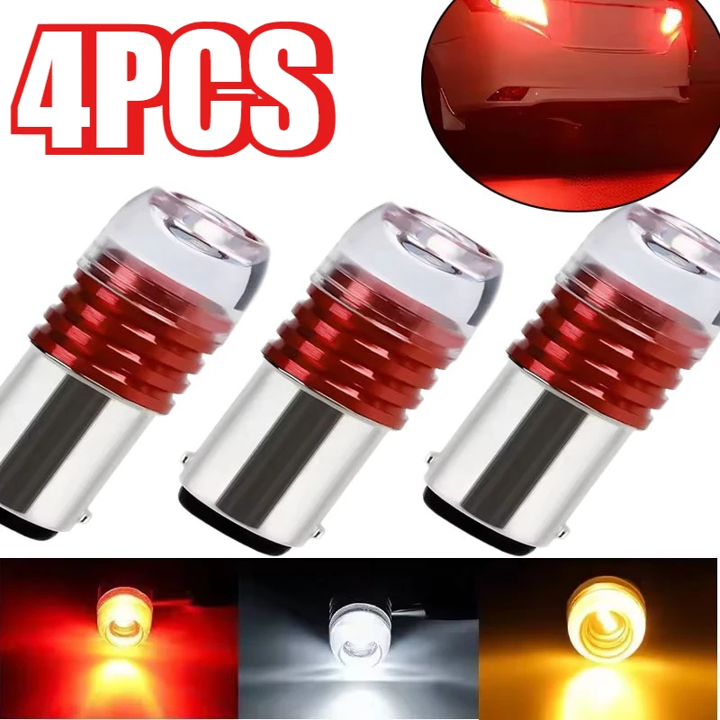 

4pcs Motorcycle Car LED Brake Turn Lights Waterproof 12V Signal Tail Fog Bulbs Flashing Light Motorcycle Accessories
