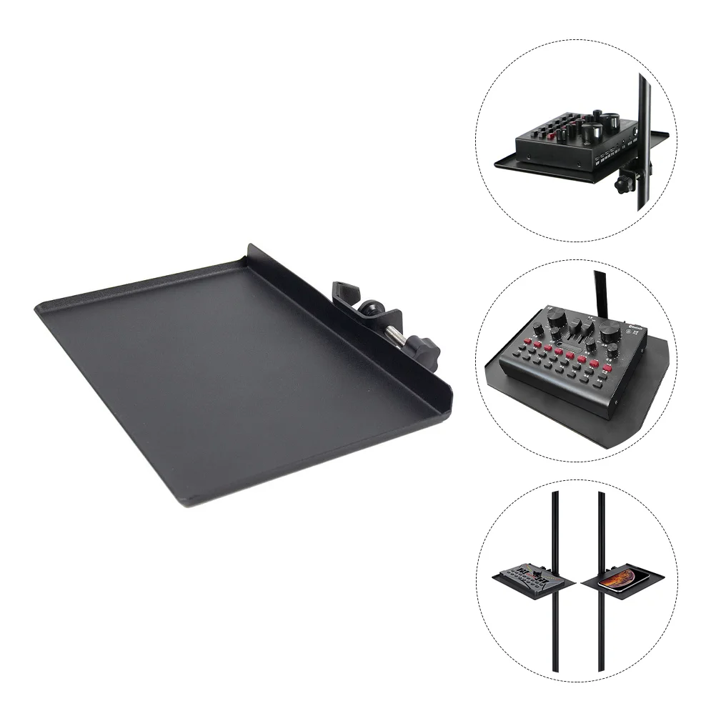 

Simple Sound Live Broadcast Mic Iron Rack Stand Tray Microphone Clamp Holder Sound Live Tray Sound Card Tray