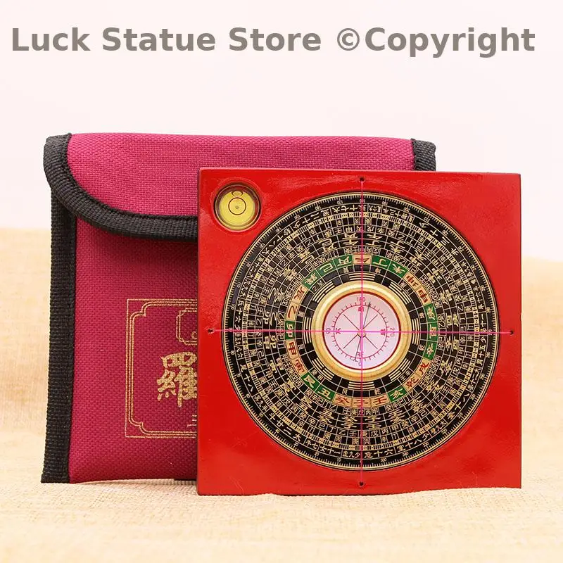 Special Offer # Asia Geomantic omen master practise geomancy tool pocket small LUO PAN wood SAN HE luo pan Feng Shui compass