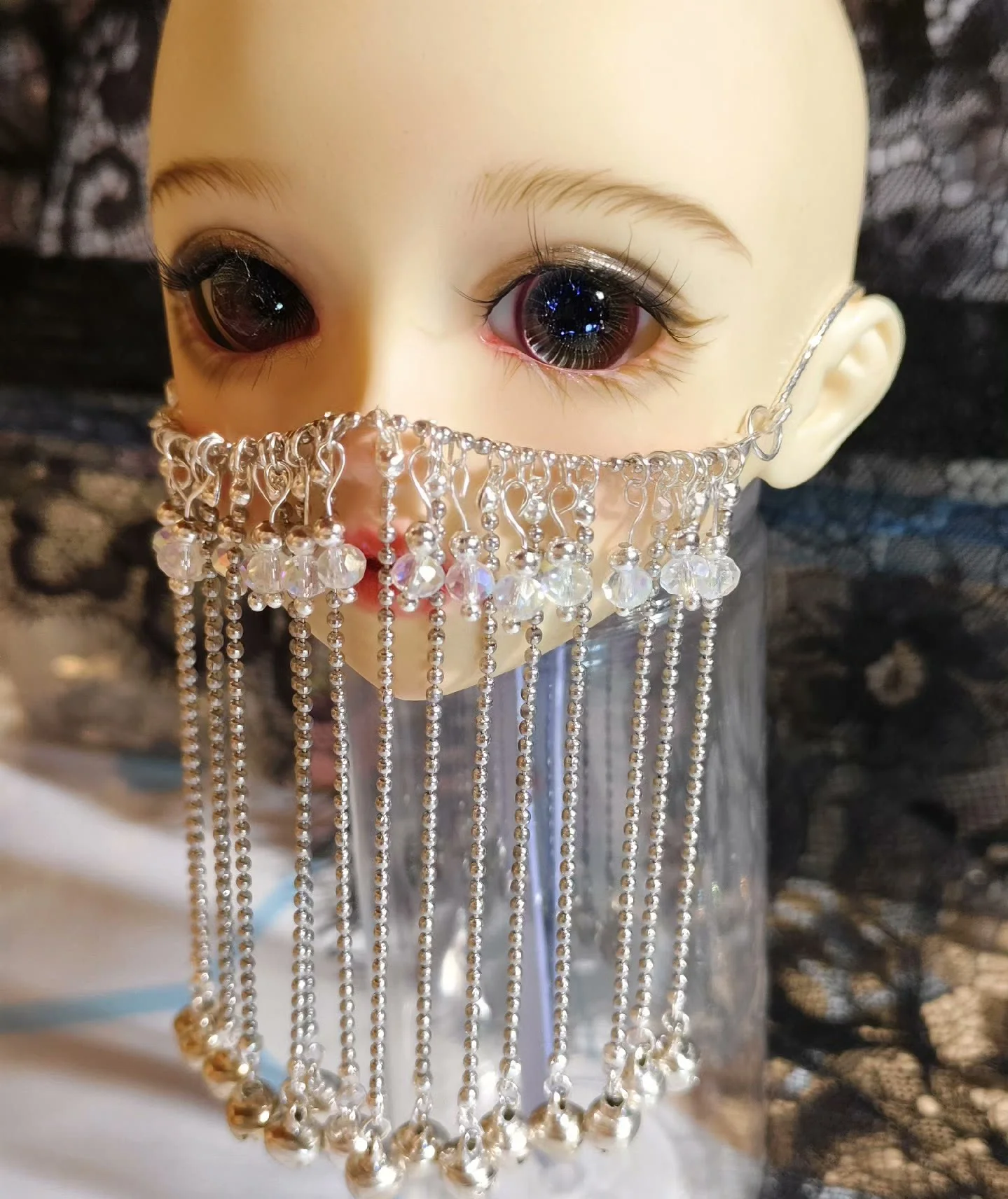 

Мода 1/3 1/4 1/6 BJD кукла лицо занавеска ювелирный головной убор