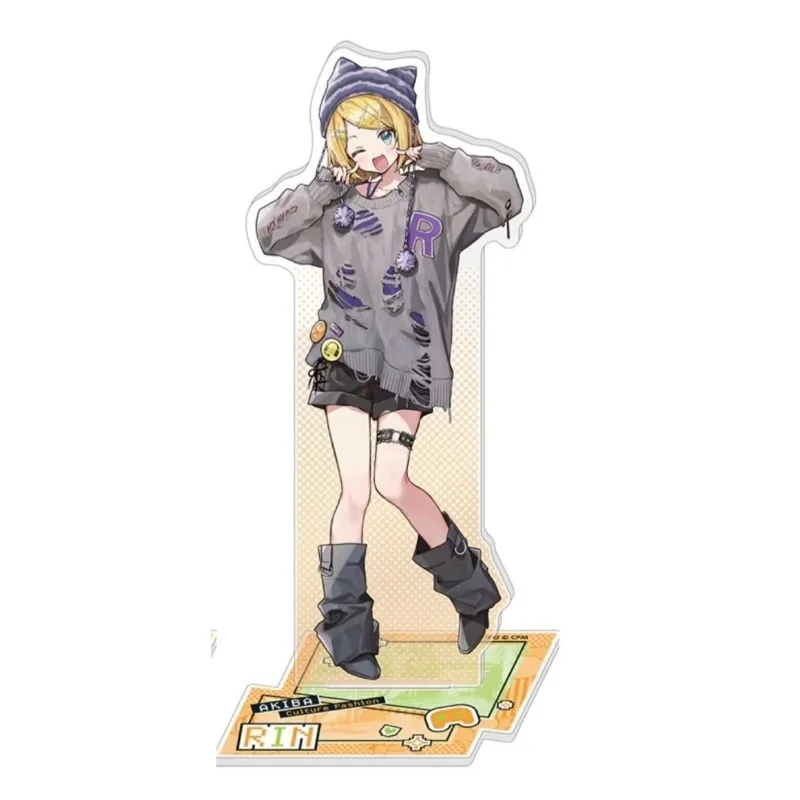 جديد Kagamine Rin/Len أكريليك حامل الشكل Hatsune Miku Project DIVA أنيمي الطرفية حسن المظهر سطح المكتب حلية جمع