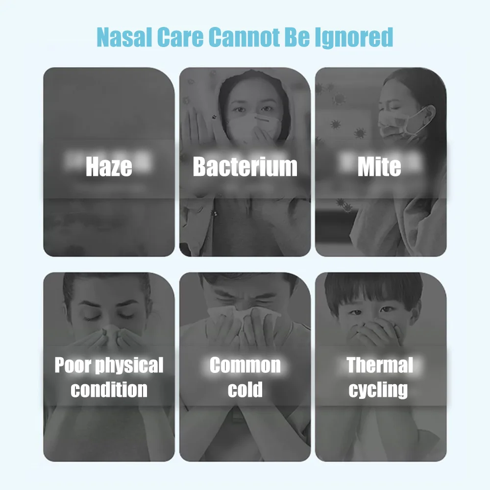 Nasal Irrigator Nose Washing Cleaner Adult Children Nose Cleaner Portable Rhinitis Nasal Washer Avoid Allergic Rhinitis 60ML