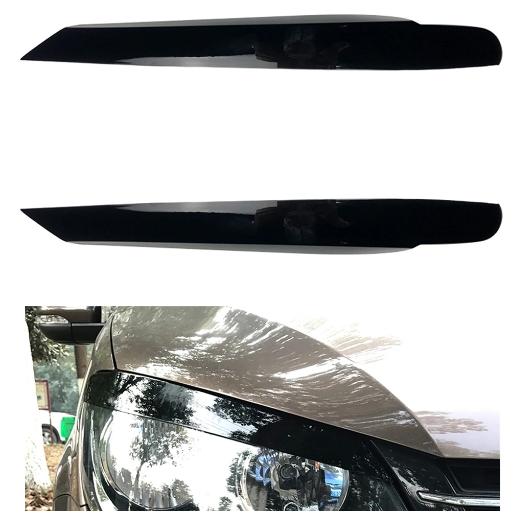 For Volkswagen VW Touran 2011 2012 2013 2014 2015 Front Head Light Lamp Cover Brow Car Headlight Eyebrow Headlamp Eyelid Trim