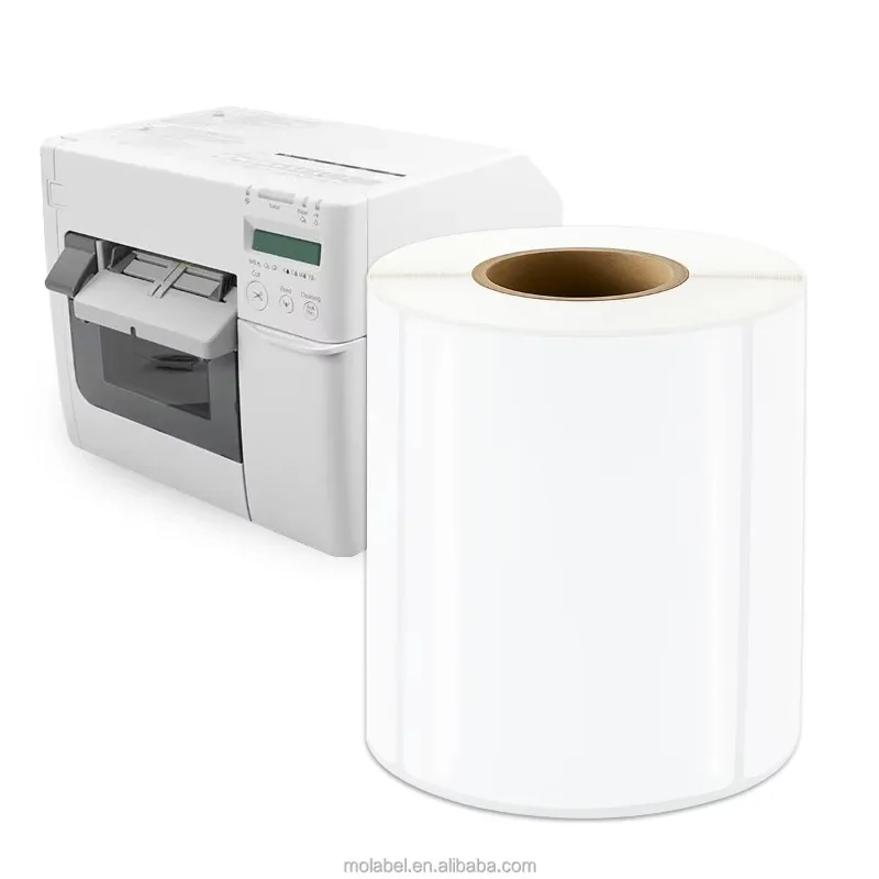 

【Bulk Sales】Glossy Inkjet Label Roll PLA/PET Material 102*76mm 415 Labels/Roll For ColorWorks Compatible High Gloss Printer Supp