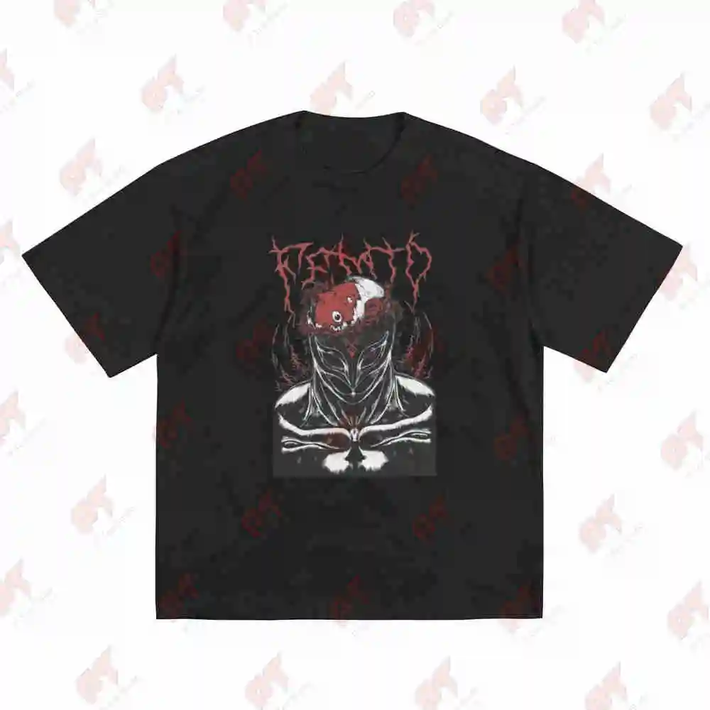 Black Swordsman Skull Knight Manga Anime Vintage Short Sleeve Tee 100% Cotton T-Shirt