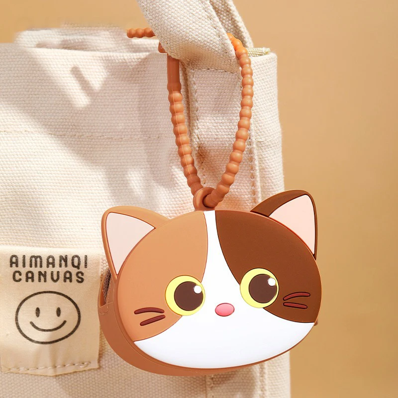 Kleine Dieren Portemonnees Cartoon Schattige Kat Rits Siliconen Mini Handtas Hangers Meisjes Kids Opbergtas Sleutel Oortelefoon Opslag