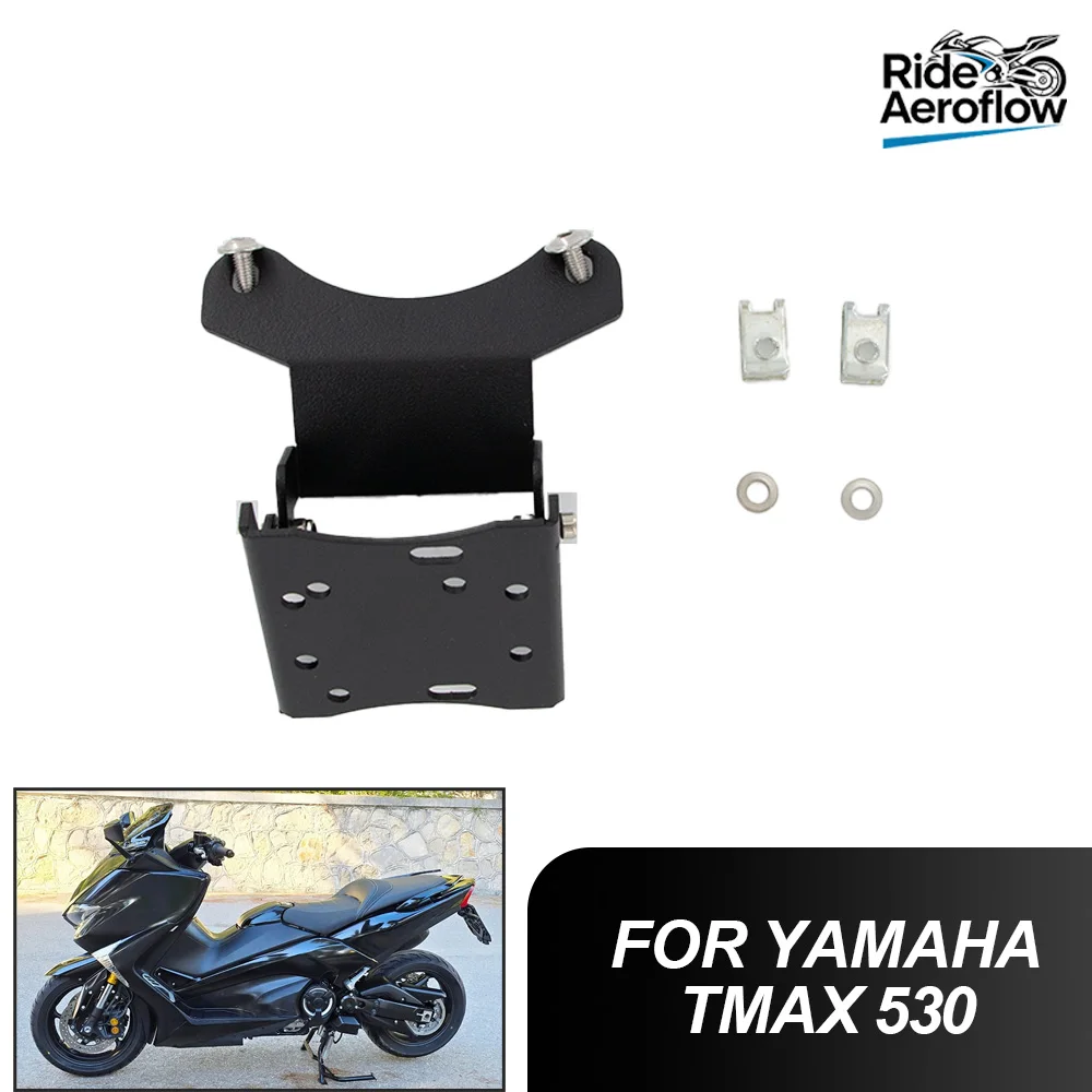 Motorcycle Mobile Phone Holder Stand GPS Navigation Plate Bracket For Yamaha T-MAX TMAX 530 TMAX530 2017-2024 Accessories