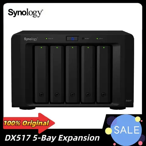 Synology DX517 5bay NAS DiskStation 157 mm x 248 mm x 233 mm Enterprise Sata HDD Expansion Unit (Diskless)
