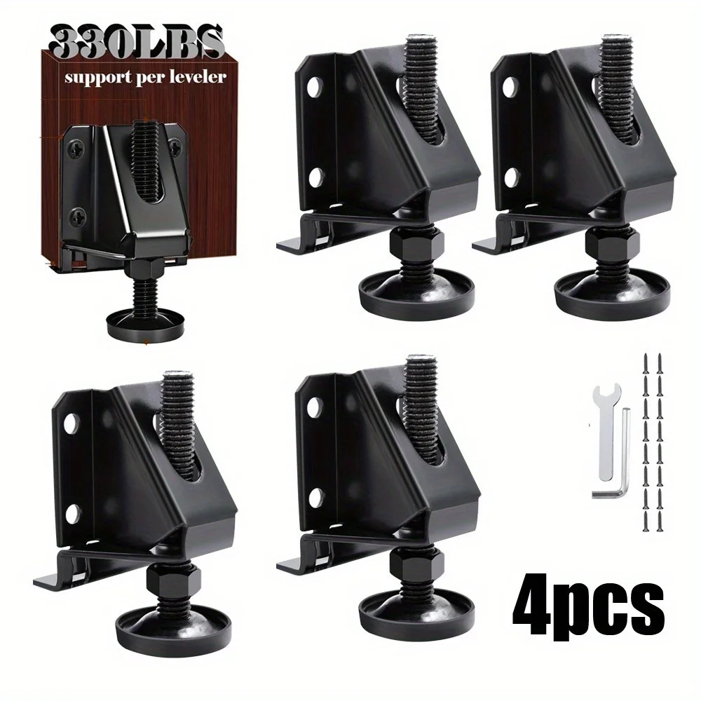 

4 шт. сверхмощные выравнивающие ножки, регулируемые мебельные выравниватели с емкостью LB, регулировкой высоты, не откидывающаяся установка мебели