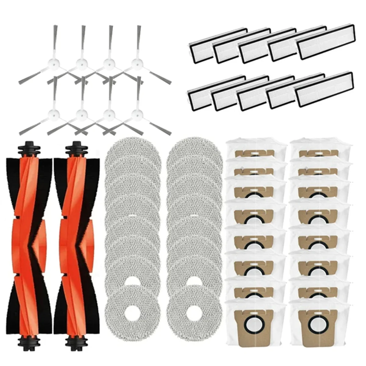 

Аксессуары для робота-пылесоса X20 + / X20 Plus, основная боковая щетка, Hepa фильтр, Швабра, тканевый мешок для пыли, запасные части