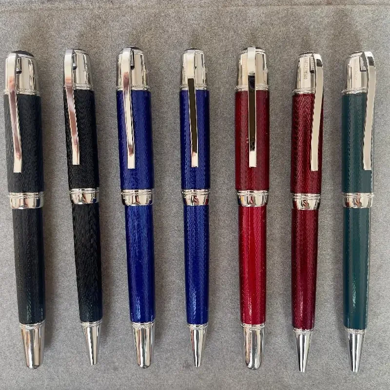 

Jules Verne Ocean Blue Fountain Pen Rollerball Ballpoint Pen Stationery Unique Writing Gifts Office Heavy Metal Holder