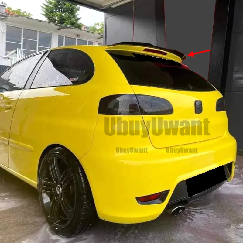 Universelle Spoilerlippe für VW Seat IBIZA TGI_FR Schrägheck 2017 2019 2021, Dachspoiler hinten, ABS-Kunststoff, Auto-Heckflügel