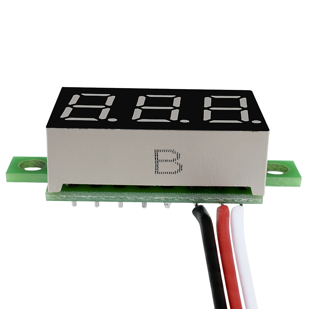 Voltmetro digitale da 0.36 pollici 0.36 "rosso verde blu DC 0V-30V 3 fili misuratore di tensione a 3 cifre Display moduli a colori a LED