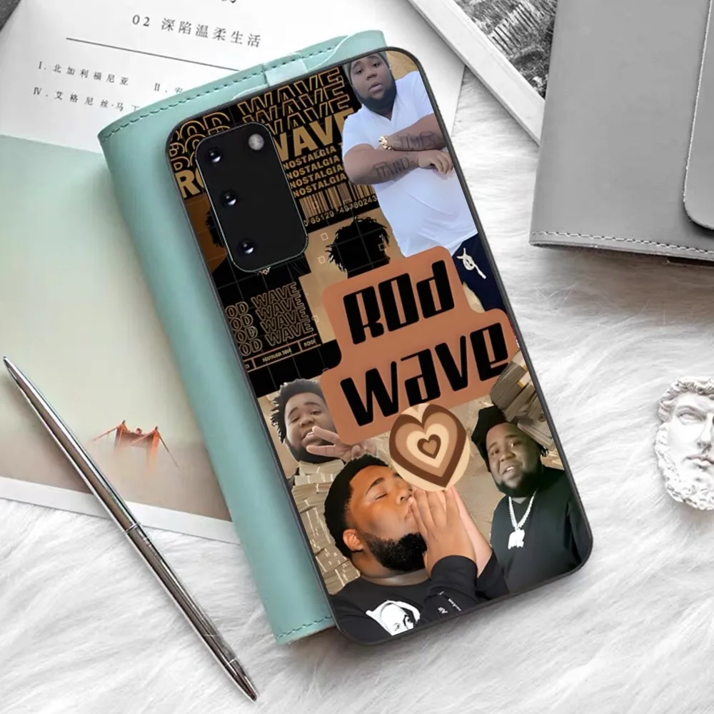 Rod W-Wave Rapper Phone Case Silicone PC+TPU For Samsung S10 20 30 22 23 24 Plus Lite Ultra Cover