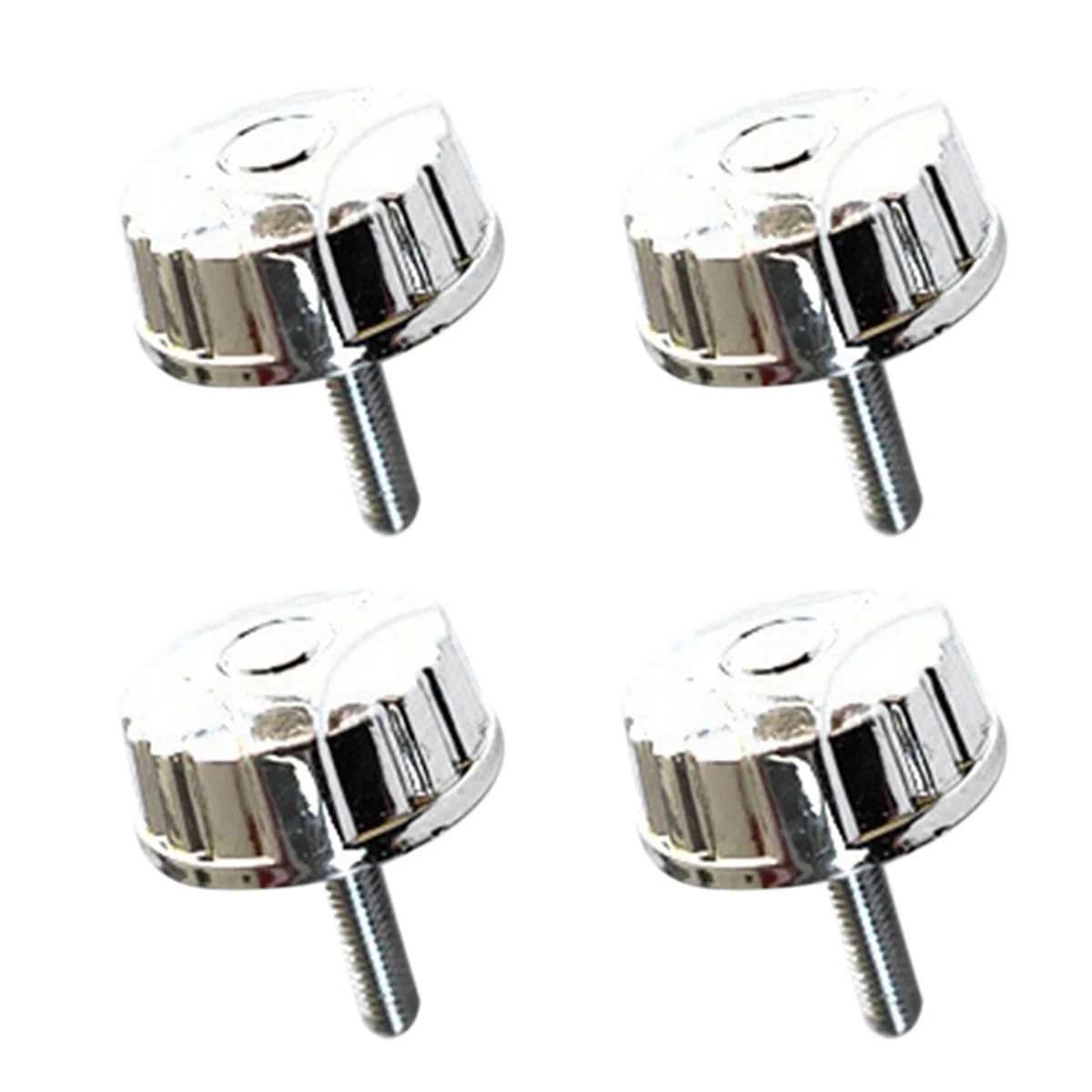 A71P 10PCS Angeln Zubehör Liefert Tackle Rad Rocker Griff Teile Rocker Arm Abdeckung Meer Stange Rad Muttern Griff Silber