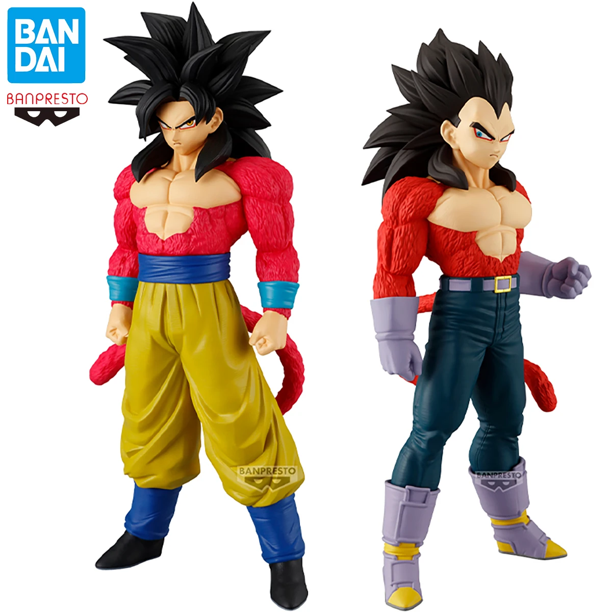 

Original Banpresto Son Goku Vegeta SSJ4 Anime Figure Dragon Ball GT Solid Edge Works The Departure Collectible Model Toy