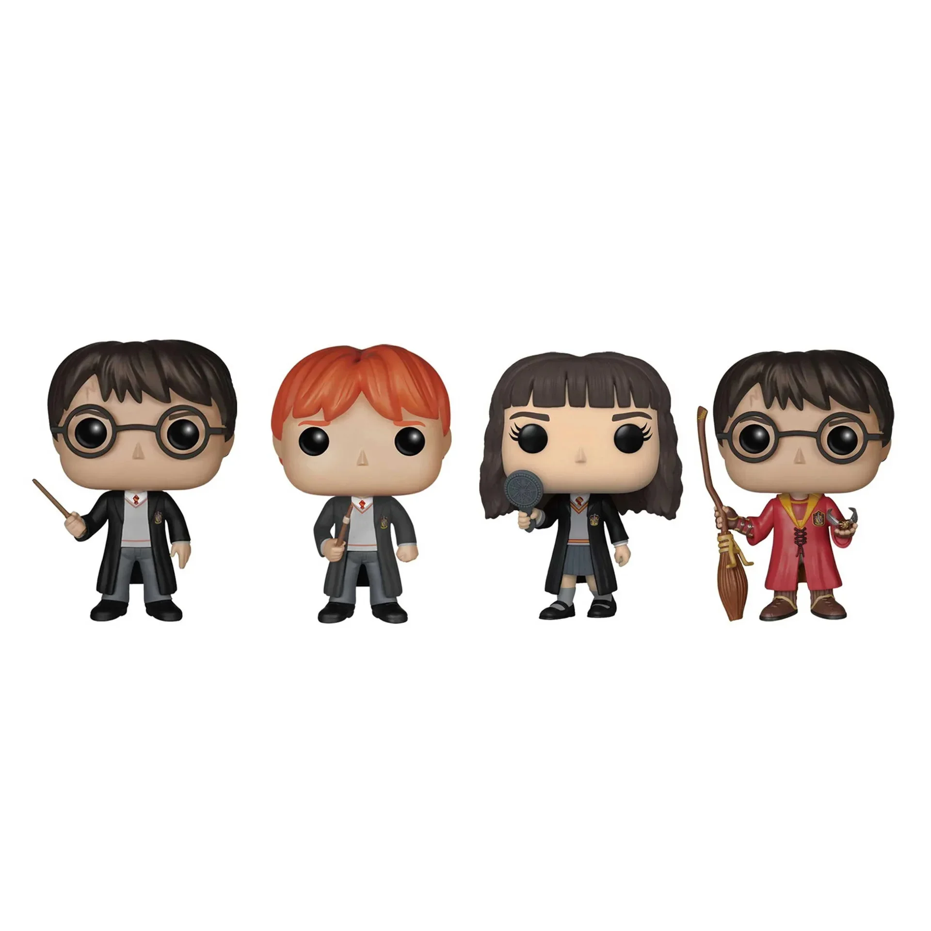 HarridPotter Ron Hermione Snape Dobby Luna Lord Voldemort Soul Eating 4piece set pop PVC Action Figure collect Model Toys Gifts