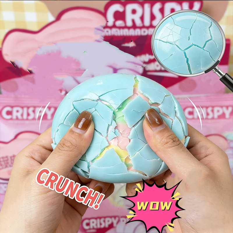 new-ball-crispy-handmade-squishy-ball-mint-dark-chocolate-matcha-extra-soft-decompression-wax-ball-stress-relief-squeeze-toy