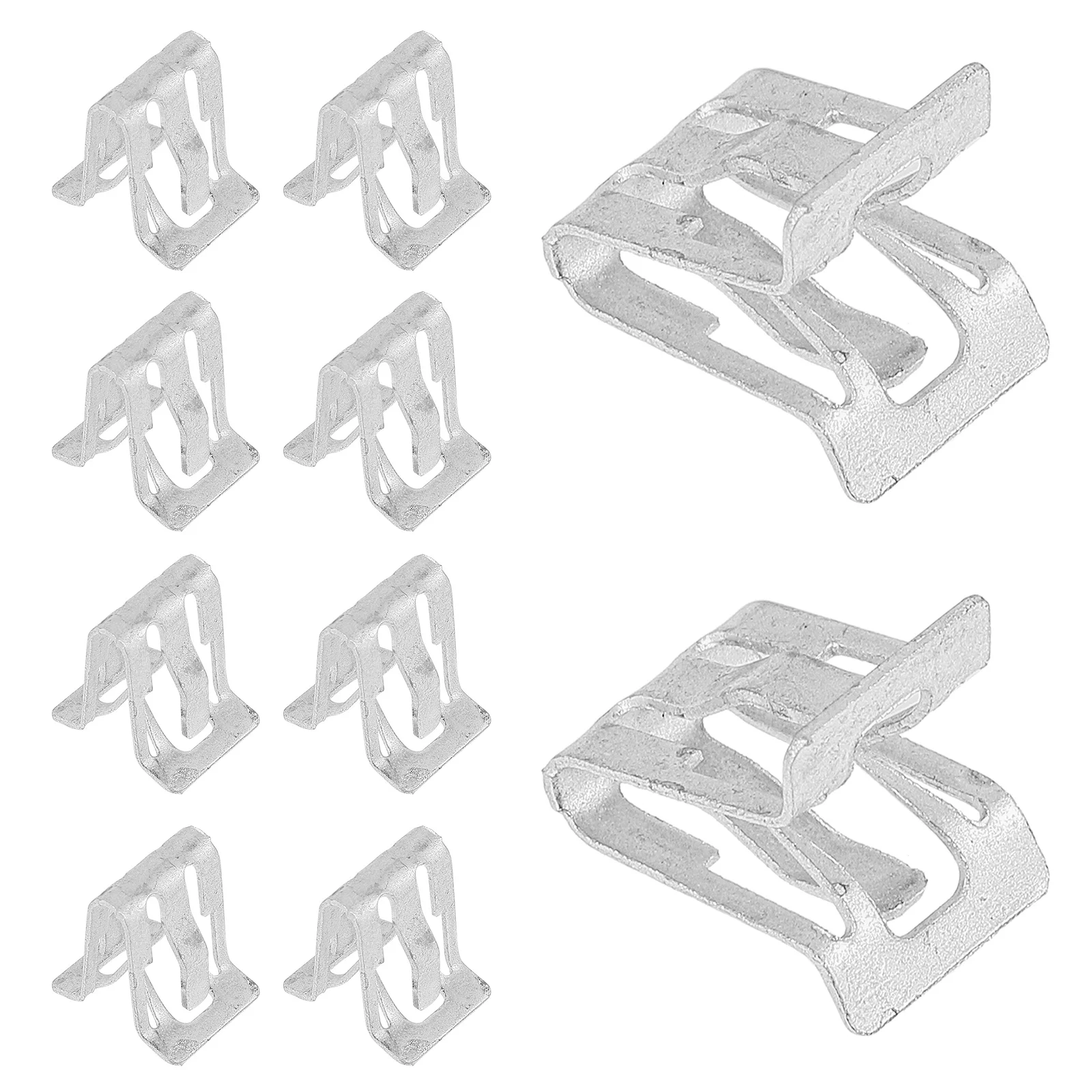 

10 Pcs Steering Wheel Panel Universal Trim Moulding Fastener Metal Auto Interior Door Retainer Scuff Plate