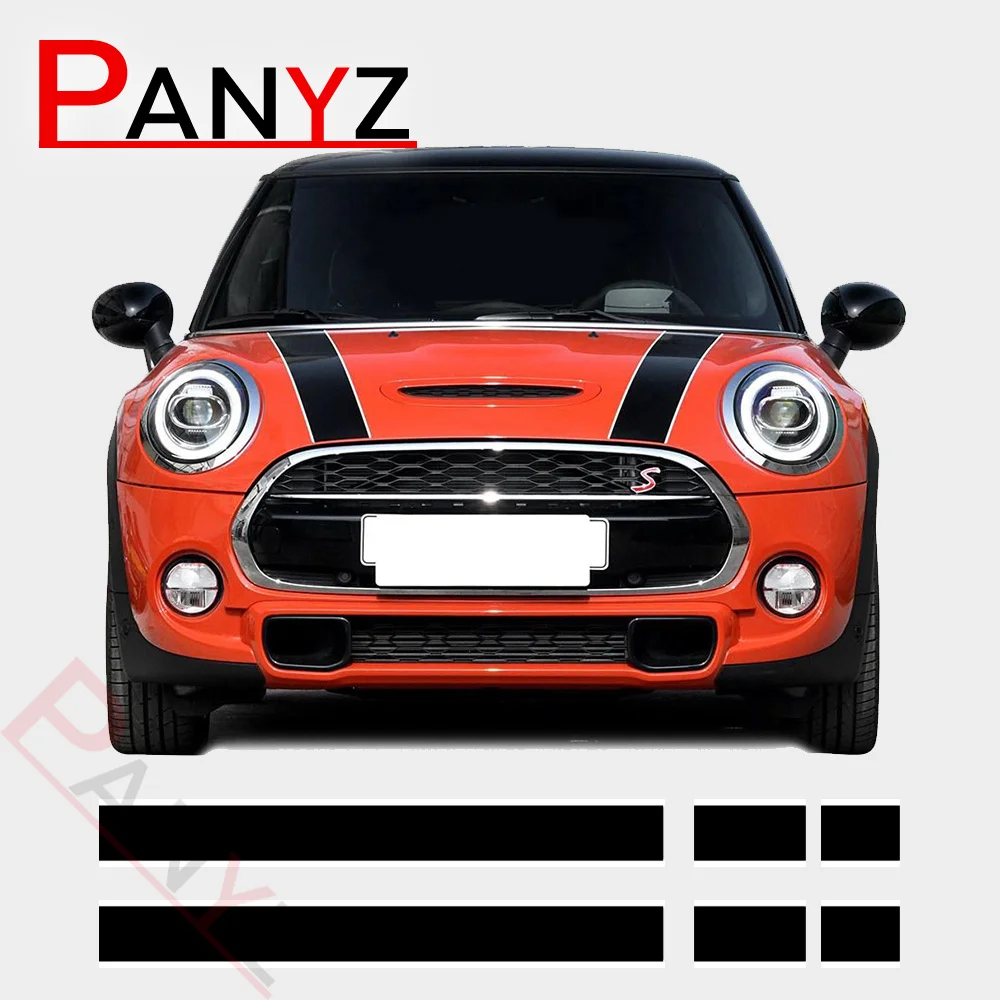 

Car Hood Sticker Bonnet Stripes Engine Cover Band Rear Vinyl Decal For MINI Cooper F56 R56 F55 F57 R57 JCW Accessories